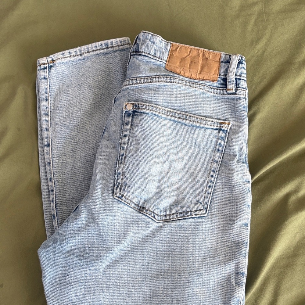 Light Wash Mom Jeans H&M Denim